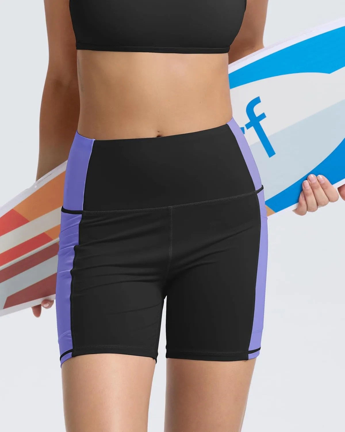 Beautikini Period Swimwear Menstrual Tummy Control Swimsuit 3.9" High Waist Leakproof Bathing Suit Bottoms for Teen Girls