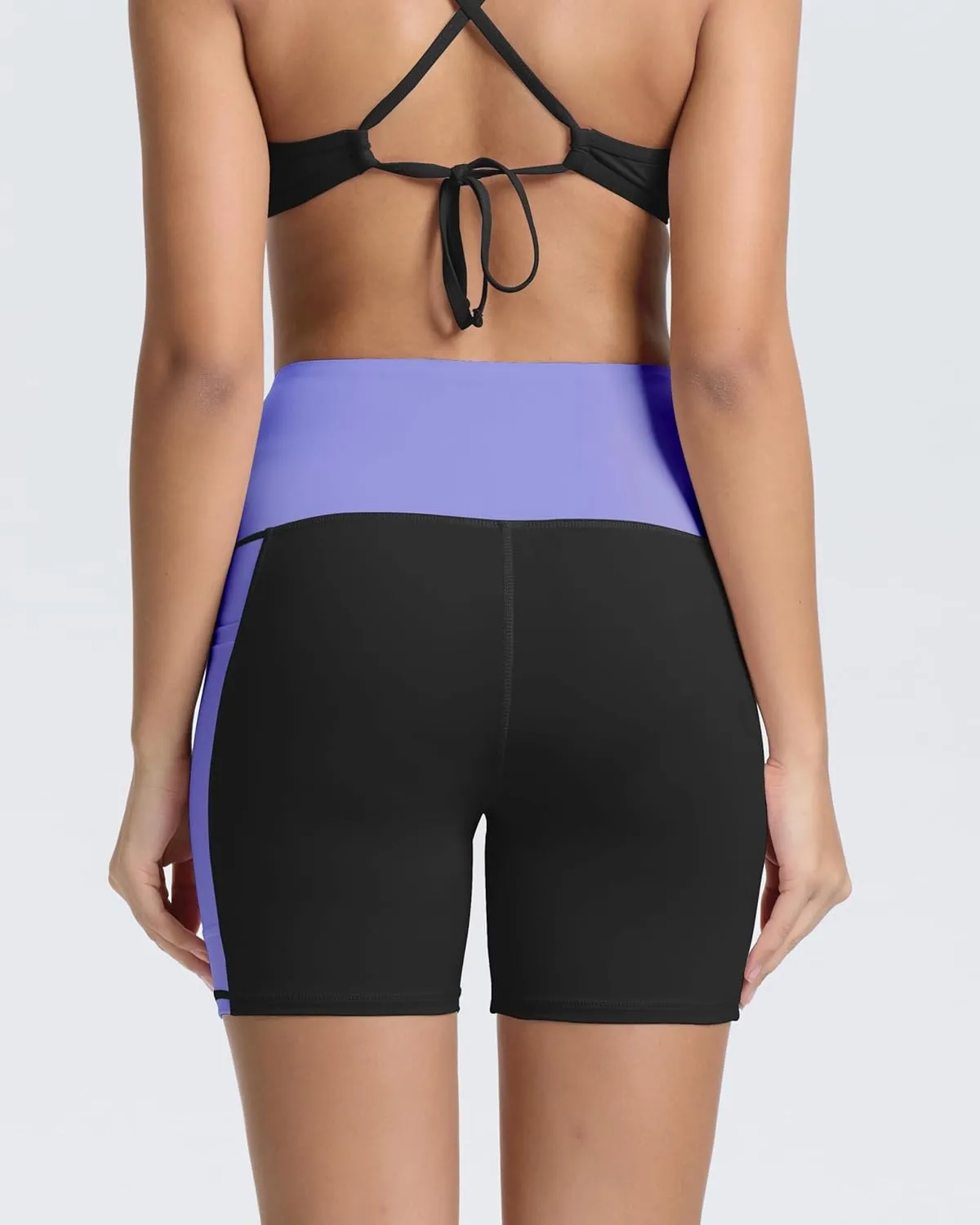 Beautikini Period Swimwear Menstrual Tummy Control Swimsuit 3.9" High Waist Leakproof Bathing Suit Bottoms for Teen Girls