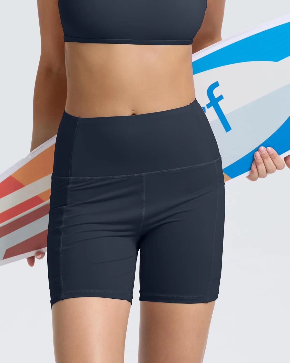Beautikini Period Swimwear Menstrual Tummy Control Swimsuit 3.9" High Waist Leakproof Bathing Suit Bottoms for Teen Girls