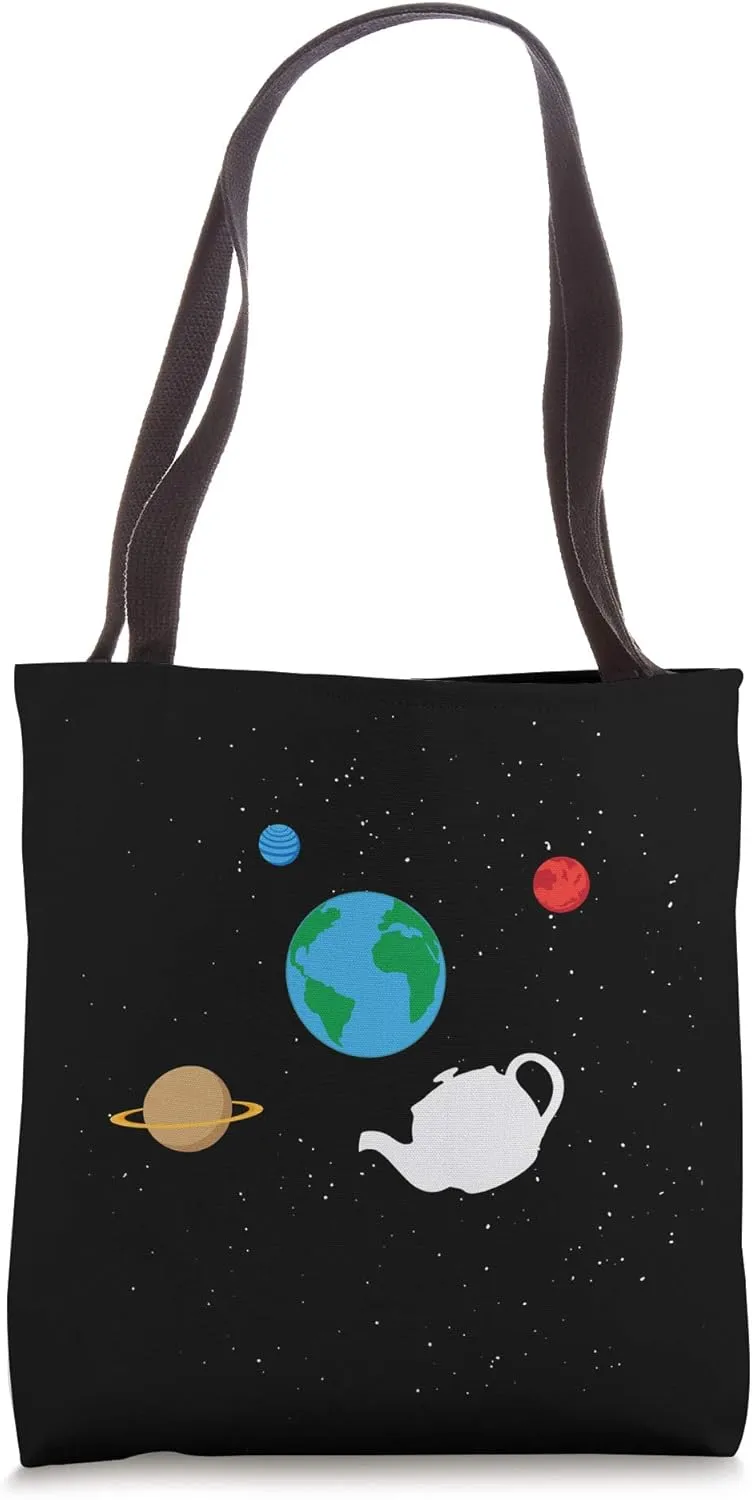 Bertrand Russell - Teapot Metaphor for Philosophers Tote Bag