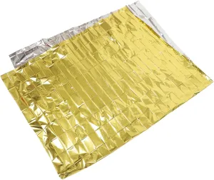 BESPORTBLE 10pcs Windproof Foil Thermal Emergency Blanket for Outdoor Camping Insulation Supplies Lightweight and Compact Rescuing Blanket for First Aid and Survival