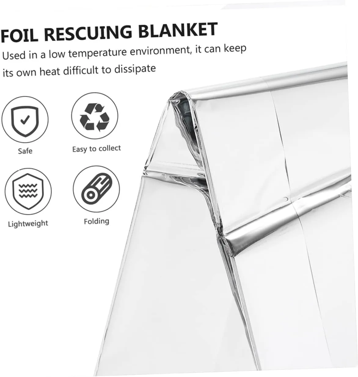 BESPORTBLE 3sets Camping Hiking Blanket Insulation Survival Blanket First Aid Kit 6pcs*3