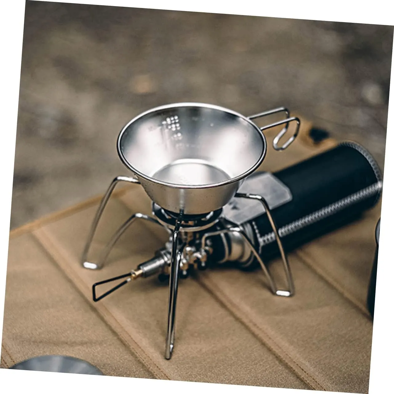 BESPORTBLE Stainless Steel Salad Bowl Cups Water Portable Outdoor Camping Foldable Bowl Camping Mug Camping