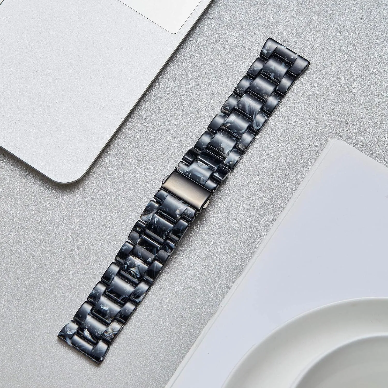 BINLUN Resin Watch Bands Replacement Watch Straps for Men Women 14 Colors Watchbands Lightweight 12/14/16/18/20/22mm Wrist Bands Fashion Skin-Friendly Smart Watch Bracelets