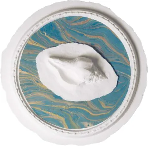 Biodegradable Urn for Human Ashes - Ocean Blue Seashell, Floating Water Burial Urn for Cremation and Scattering, W-308