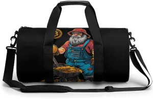 Bitcoin Miner Print Gym Sport Bag Travel Duffel Bags Weekender Carry on Tote Bags for Women Men