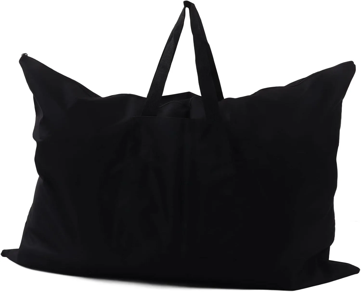 Black Canvas Art Portfolio Bag 38x26 Inch Large Capacity Artist Carrying Bag Carrying Storage Case for Poster, Sketching, and Drawing