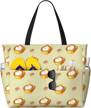 Blooming orchids portable travel bag large capacity luggage bag beach bag dry and wet separation gym bag lightweight
