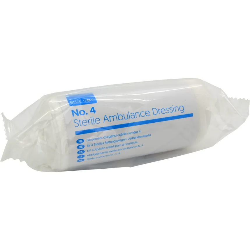 Blue Dot No4 Sterile Ambulance Dressing Flow Wrapped (Each)