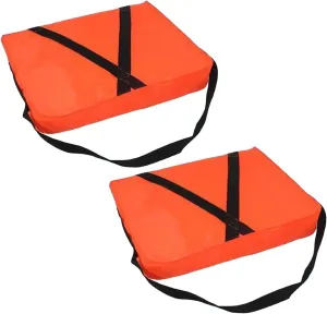 Boat Throwable Flotation Device 18x14in High Buoyancy Boat Throw Cushion with Strap,Waterproof Throwable Emergency Marine Throwable Flotation Device, for Boating, Swimming, Rescue Boat