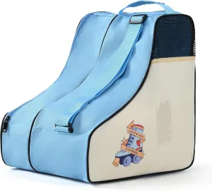 Boulder Bee Roller Skate Bag, Ice Skate Bag for Women with Adjustable Shoulder Strap, Shoe Bag for Ice Skating/Inline Skates, for Both Kids and Adults