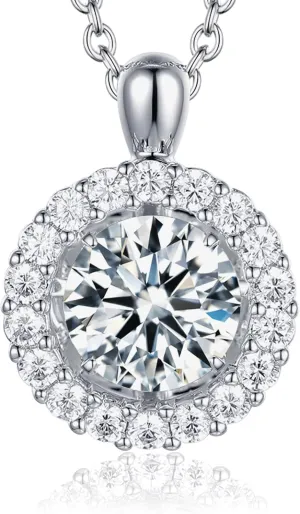 boya Moissanite necklace for Women, Dancing Necklace for Anniversary, Mother's Day, and Christmas Day Gifts
