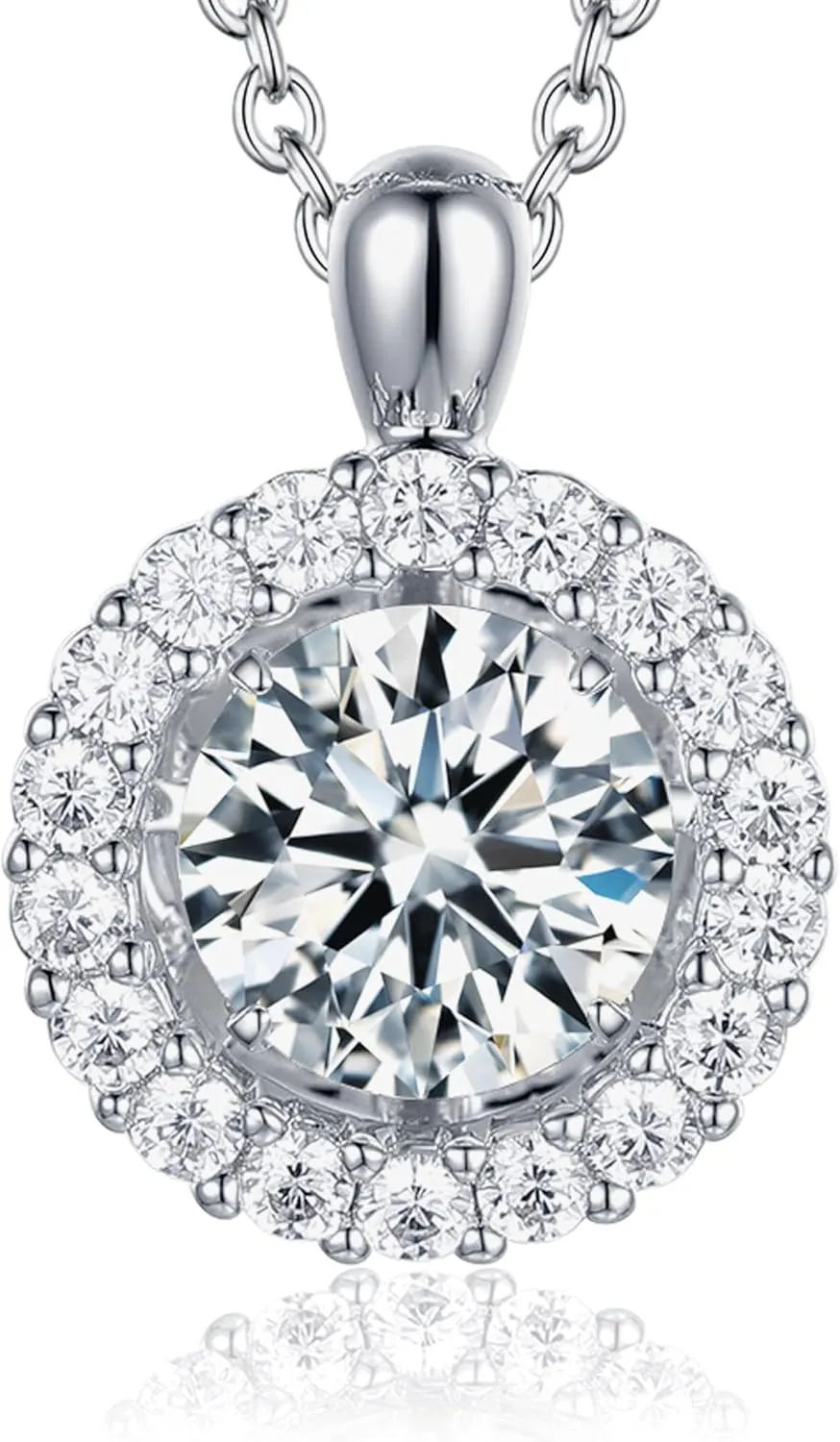 boya Moissanite necklace for Women, Dancing Necklace for Anniversary, Mother's Day, and Christmas Day Gifts