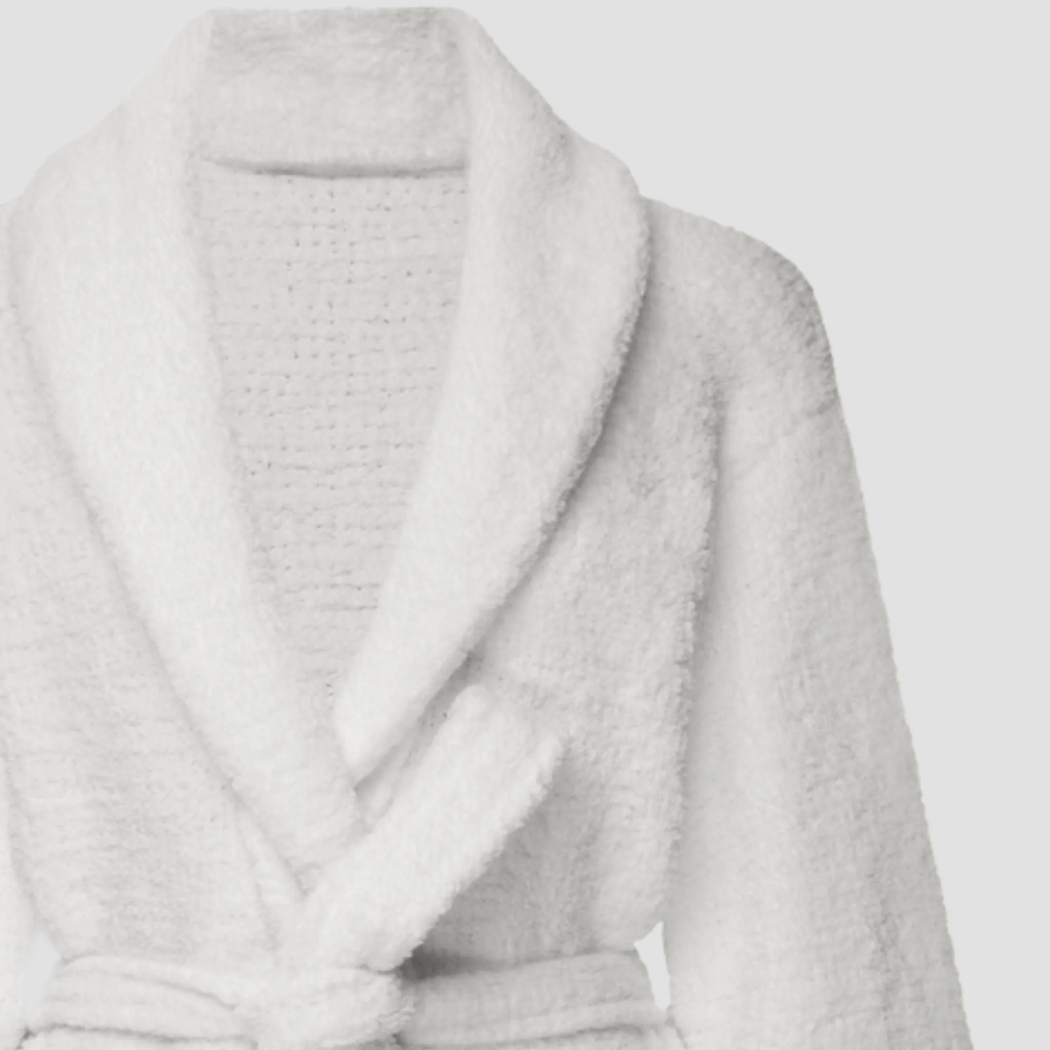 Brogo Extra Luxe Bathrobe Plush in white