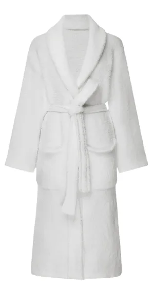 Brogo Extra Luxe Bathrobe Plush in white