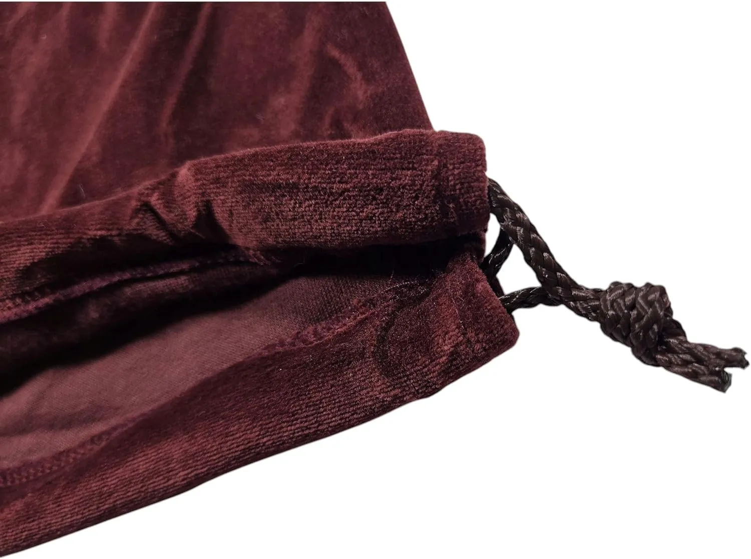 Burgundy Velvet Cremains Bag – Large (10” x 12”) – Designed for USE INSIDE THE URN – Includes Resealable Plastic Bag for Secure Containment of Ashes.