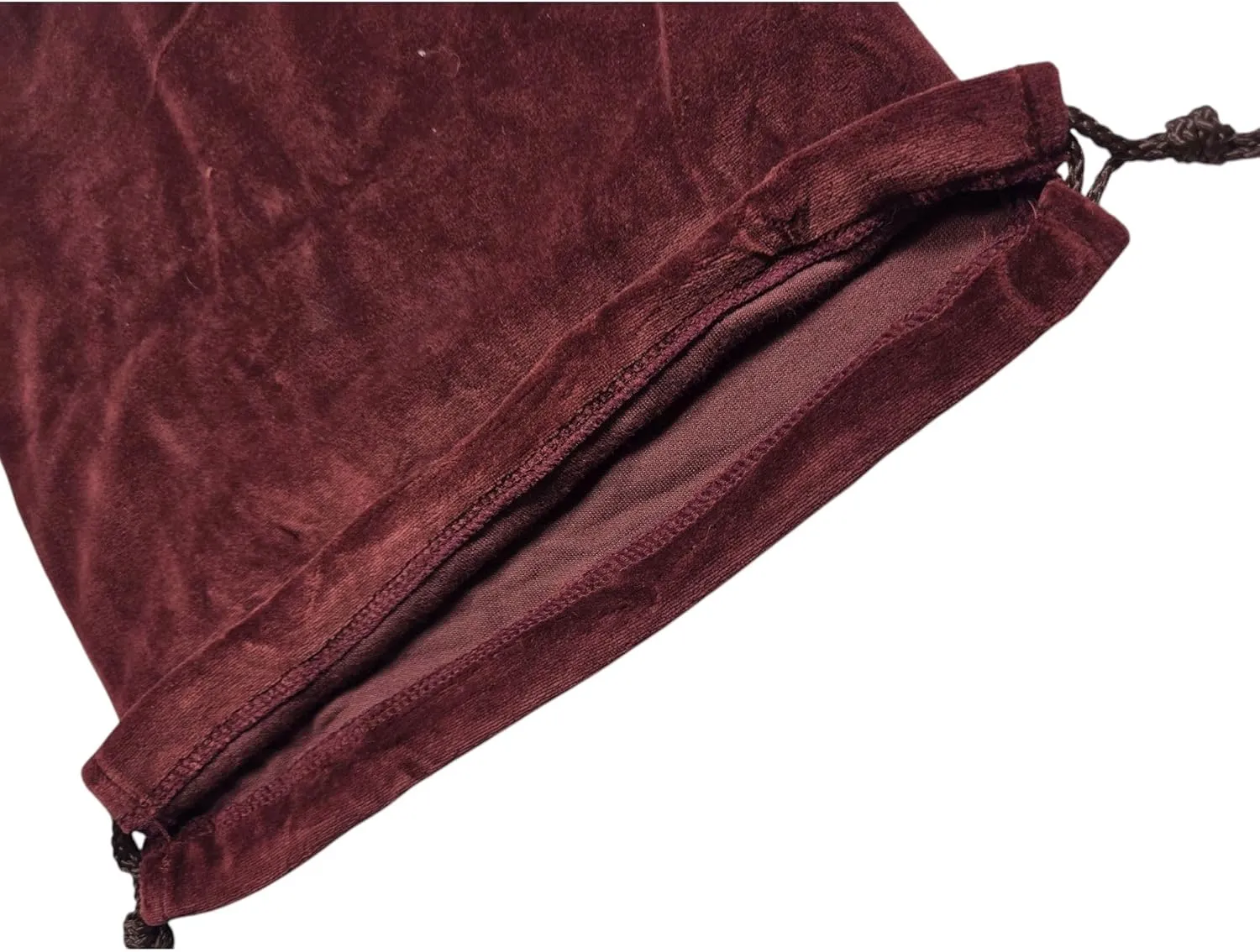 Burgundy Velvet Cremains Bag – Large (10” x 12”) – Designed for USE INSIDE THE URN – Includes Resealable Plastic Bag for Secure Containment of Ashes.
