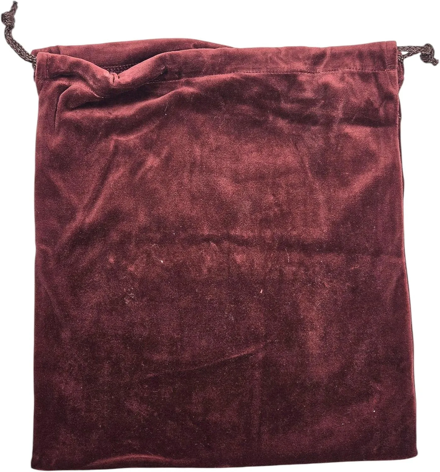 Burgundy Velvet Cremains Bag – Large (10” x 12”) – Designed for USE INSIDE THE URN – Includes Resealable Plastic Bag for Secure Containment of Ashes.