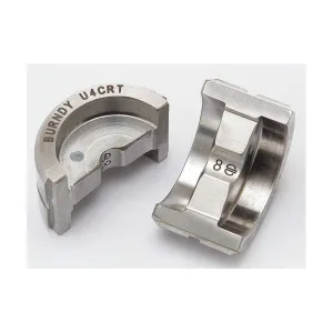 Burndy U4CRT Stainless Steel U Die, Index 8, Gray