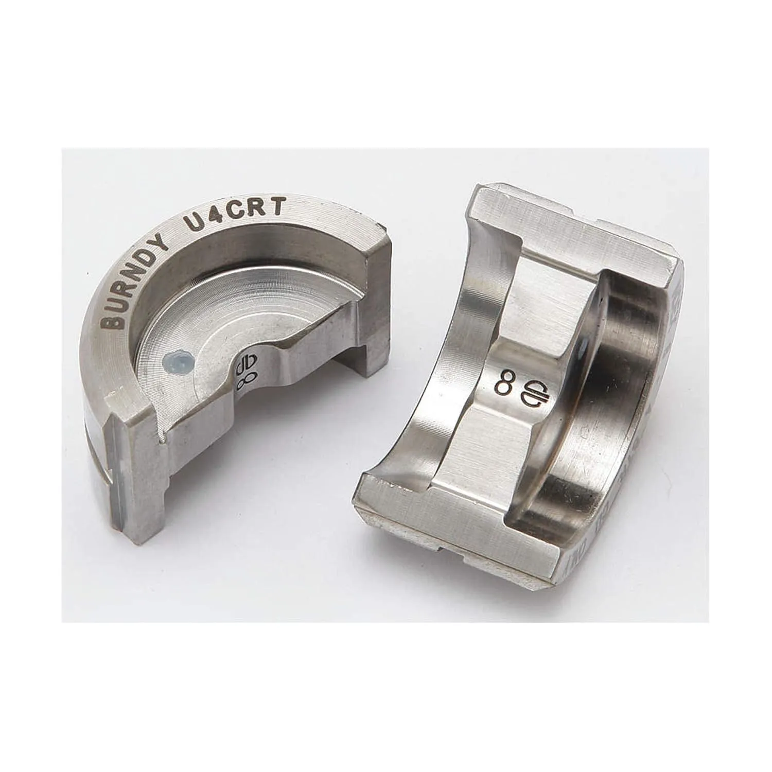 Burndy U4CRT Stainless Steel U Die, Index 8, Gray