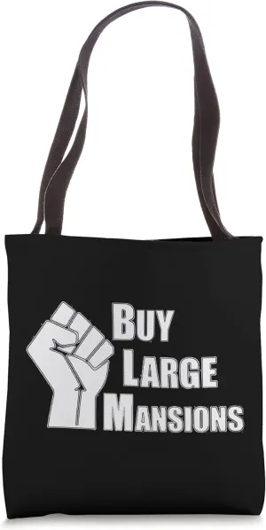 Buy Large Mansions BLM Funny Political Tote Bag