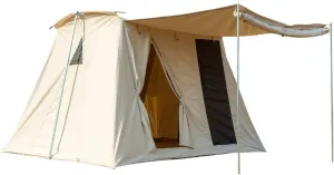 Cabin Tent for 5 to 8 Person Family Camping Tents with Carrying Bag Cotton Canvas Tent for Family Trip, Hiking, Picnic and Party (Beige 5~8 Person) (Beige 5~8 Person)