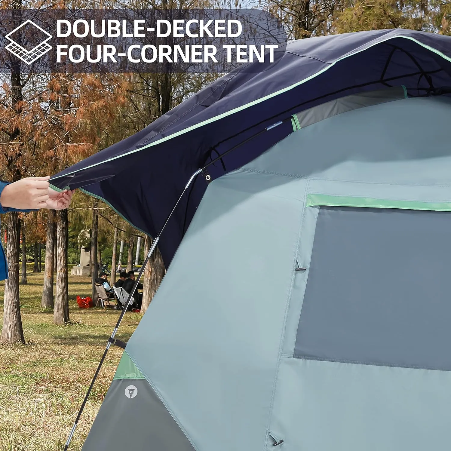 CAMEL CROWN Tents for Camping 4/8 Person Waterproof Quick Setup Folding Outdoor Backpacking Tents 4 People Family Hiking