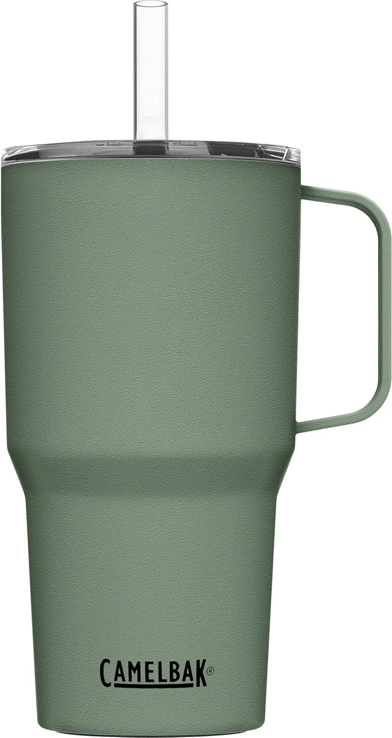 CamelBak Horizon Straw Mug, Insulated Stainless Steel - 24 oz, Moss
