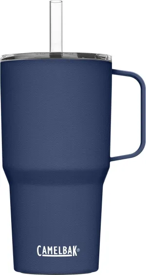 CamelBak Horizon Straw Mug, Insulated Stainless Steel - 24 oz, Navy