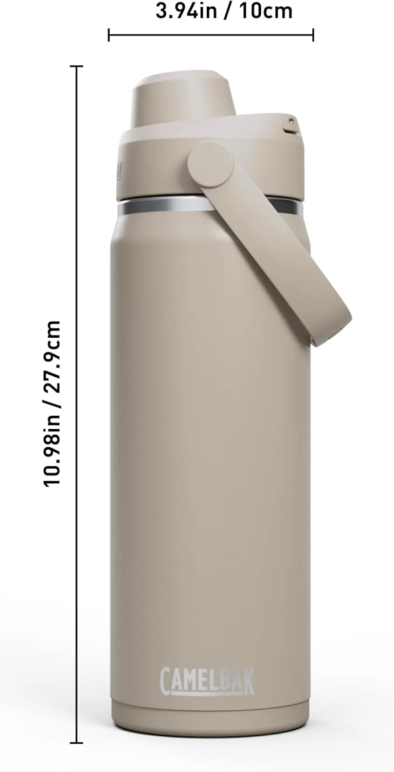 CamelBak Thrive Chug Water Bottle 20oz - Insulated Stainless Steel, Stone