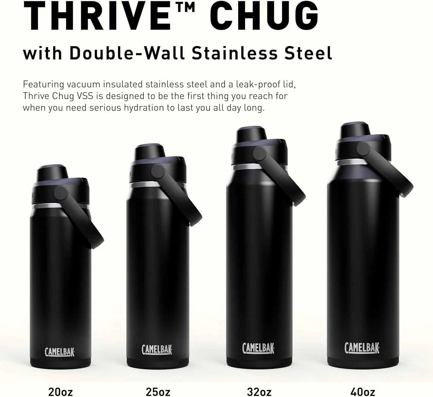 CamelBak Thrive Chug Water Bottle 20oz - Insulated Stainless Steel, Yellow Bloom