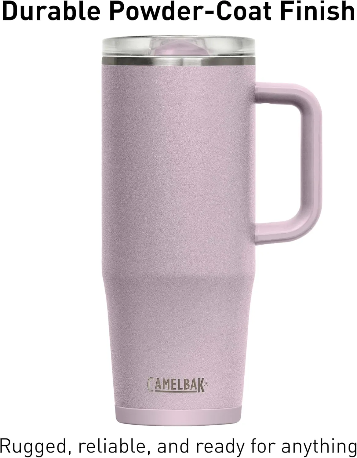 CamelBak Thrive Leak-Proof 32 oz Mug, Insulated Stainless Steel - For travel, coffee, tea, hot beverages - Spill Proof Cup-holder Compatible, Purple Sky