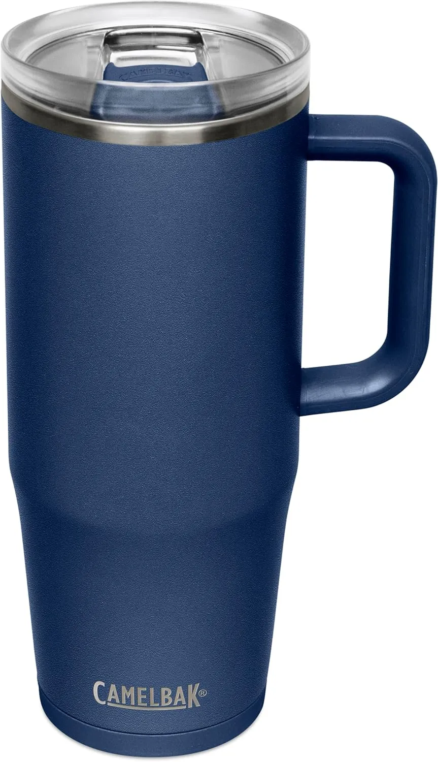 CamelBak Thrive Leak-Proof 32 oz Stainless Steel Mug for Travel, Coffee, Tea, Hot Beverages - Spill Proof Cup-holder, Navy