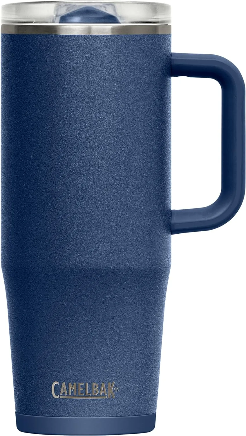 CamelBak Thrive Leak-Proof 32 oz Stainless Steel Mug for Travel, Coffee, Tea, Hot Beverages - Spill Proof Cup-holder, Navy