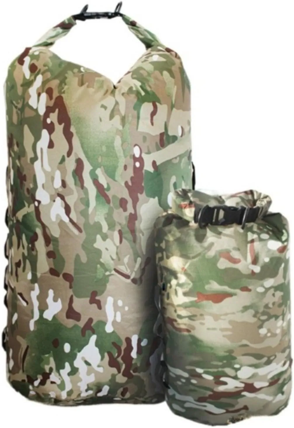 Camouflage Waterproof Dry Bag, Portable Waterproof Bag Waterproof Storage Bag Rafting Bag Floating Dry Backpack for Kayaking Rafting Boating Swimming Fishing Hiking (20L)