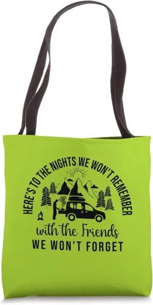 Camping-Camper Microcamper Travel-Caravan Quote Minicamper Tote Bag