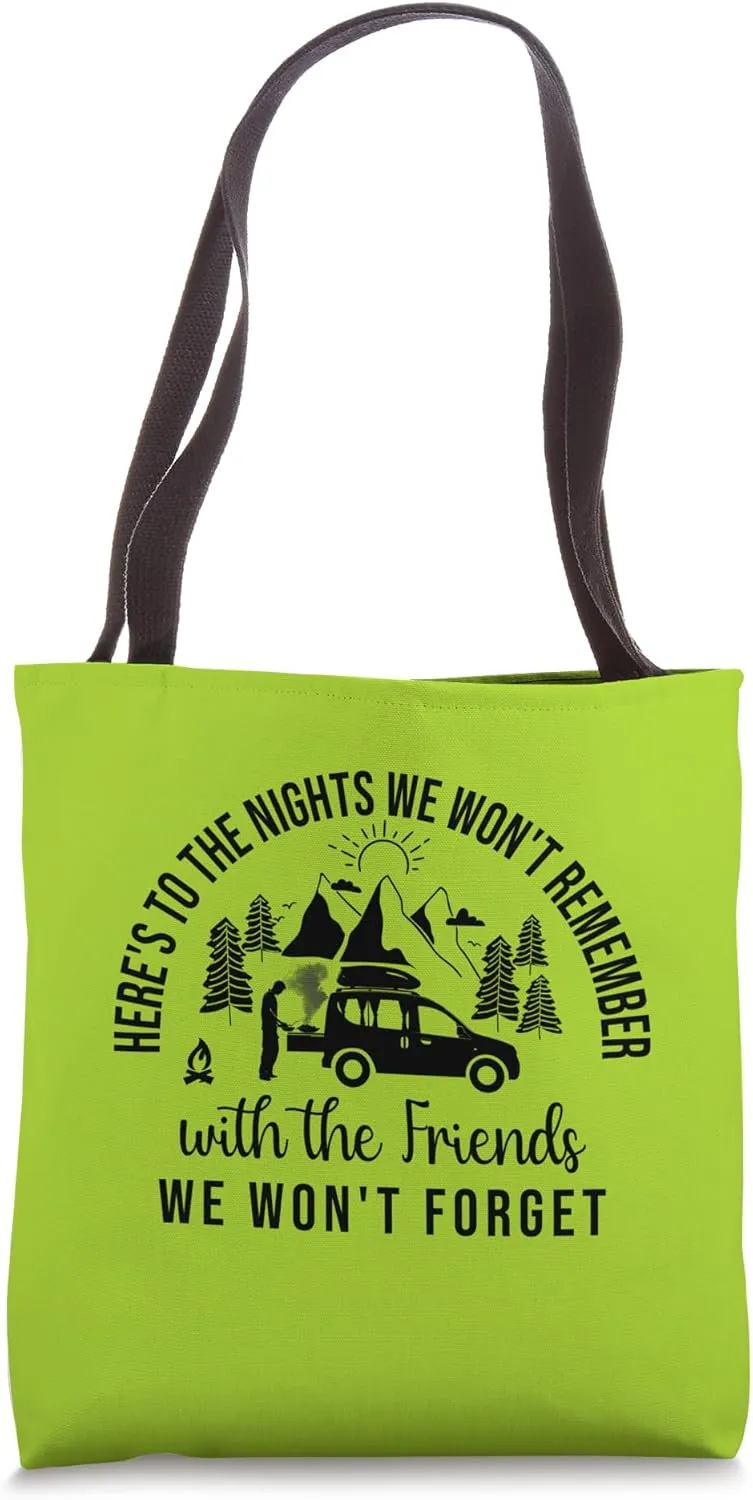 Camping-Camper Microcamper Travel-Caravan Quote Minicamper Tote Bag