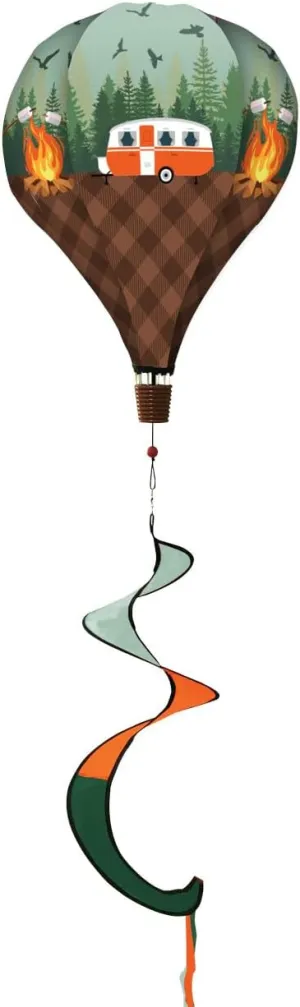 Camping Deluxe Everyday Hot Air Balloon Windsock Wind Twister 54" x 12" Briarwood Lane