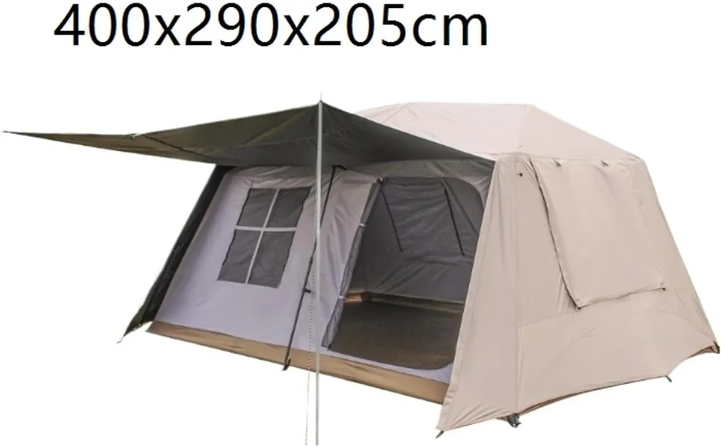 Camping Ridge Tent Outdoor Multi-Person Windproof and Rainproof Automatic Tent Camping Tent(SILVERGLUE_Large)