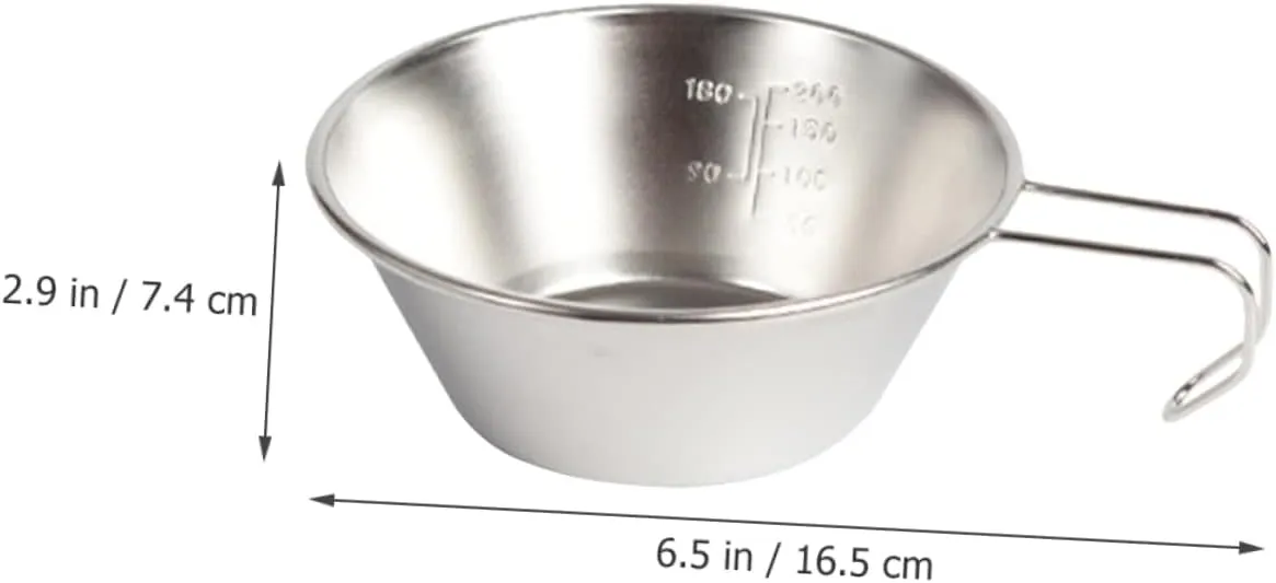 Camping Supply Wine Cup Multi Function Water Bowl for Outdoor Activities Durable Design for Hiking