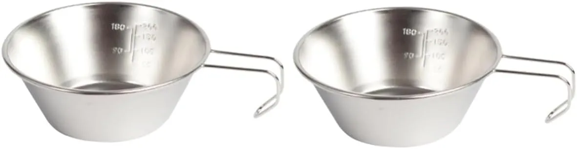 Camping Supply Wine Cup Multi Function Water Bowl for Outdoor Activities Durable Design for Hiking