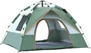 Camping Tent 3/4 Person - Family Dome Waterproof Backpack Tents with Top Ultralight Easy Set Up Small Tents with Carry Bag for 4 Season Hiking Glamping Beach Outdoor ( Color : Blue , Size : 34 people
