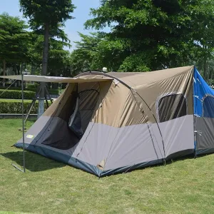 Camping Tent 8-10 Persons Lightweight Family Camping Tent Waterproof UV Resistant Outdoor Folding Tent, Easy to Install