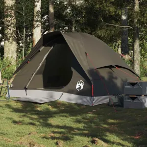 Camping Tent Dome 2-Person Brown Waterproof3,15KG