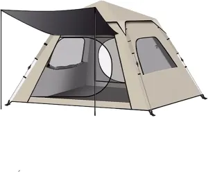 Camping Tent, Instant Cabin Tent, Easy Setup Pop up Tents for Camping, 3-4 People Family Outdoor Tent