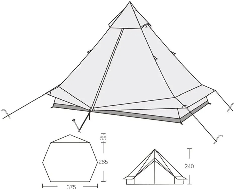 Camping Tent Waterproof Instant Tent 4-6 Person, Family Cabin Tents, 2 Rooms, Portable Instant Tents with Removable Rainfly, Automatic Tent for Camping Hiking Mountaineering