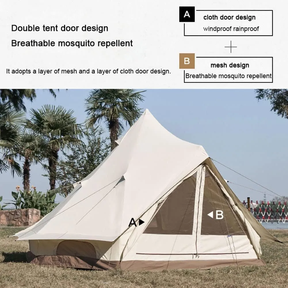 Camping Tent Waterproof Instant Tent 4-6 Person, Family Cabin Tents, 2 Rooms, Portable Instant Tents with Removable Rainfly, Automatic Tent for Camping Hiking Mountaineering