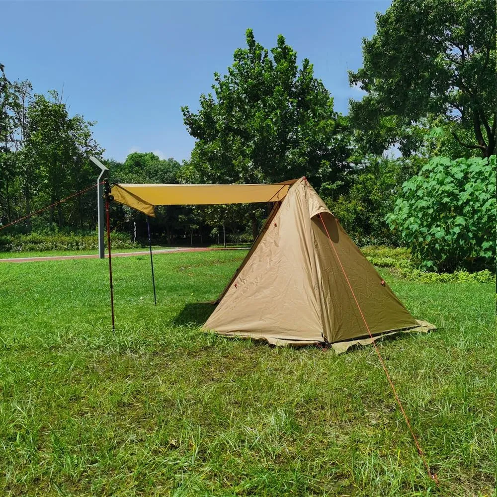 Camping Tent Windproof Ultralight Backpacking Tent Large Family Tent Camping Tent Shelter Tent for 2-3 People for Hiking Outdoor Camping Backpacking