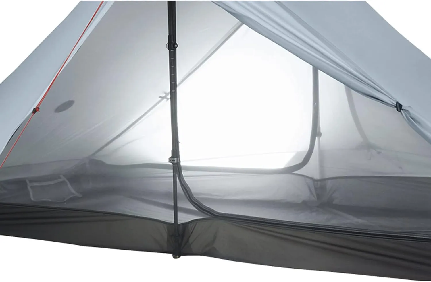 Camping Tents, 2 Person Outdoor Ultralight Camping Tent 3 Season Professional 20d Nylon Both Sides Silicon Tent (Color : Khaki 3 Season)