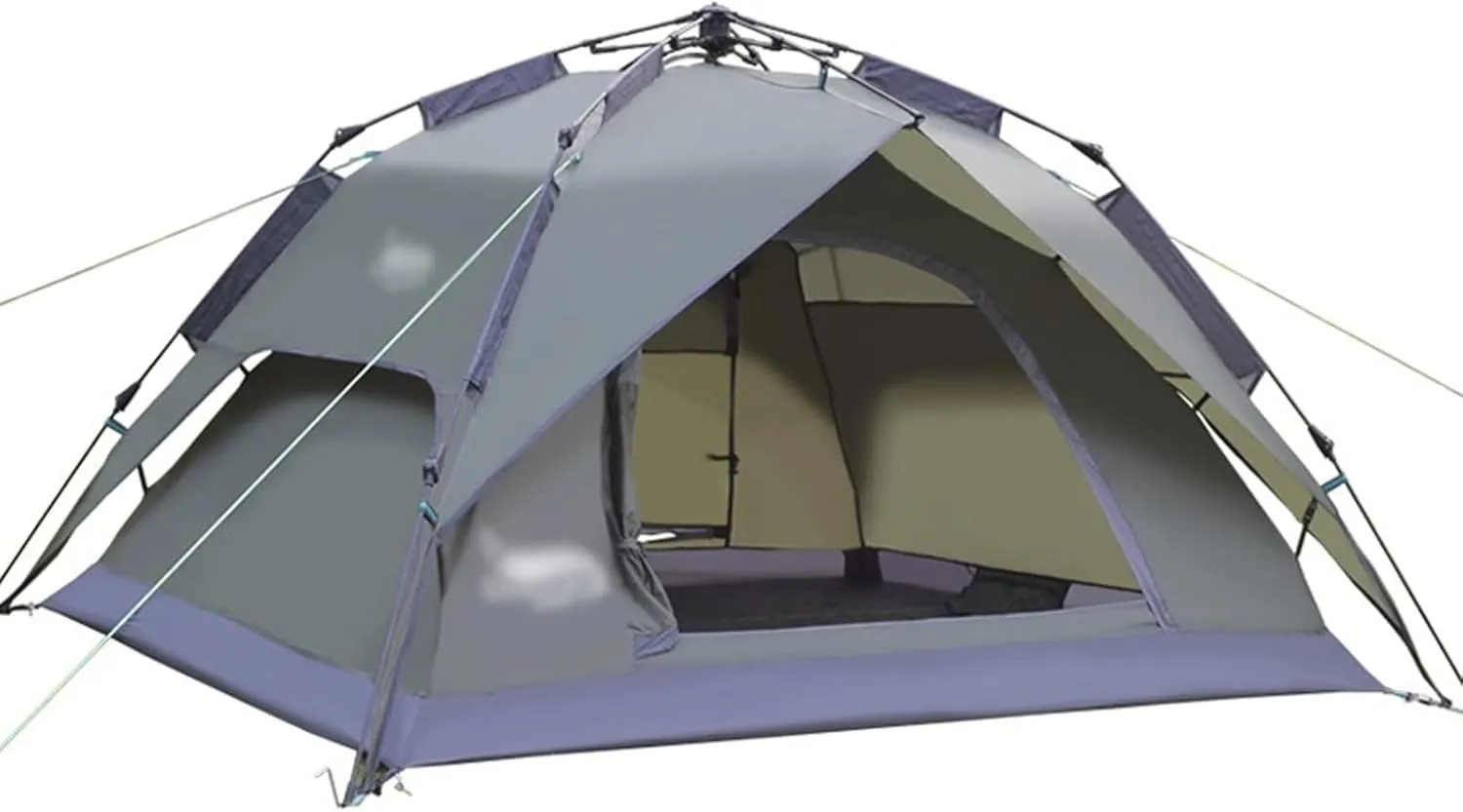 Camping Tents, Automatic Tent 3-4 Person Camping Tent,Easy Instant Setup-Protable Backpacking for Sun Shelter,Travelling,Hiking (Color : 2 Way use Olive, Size : 200x180x130cm)